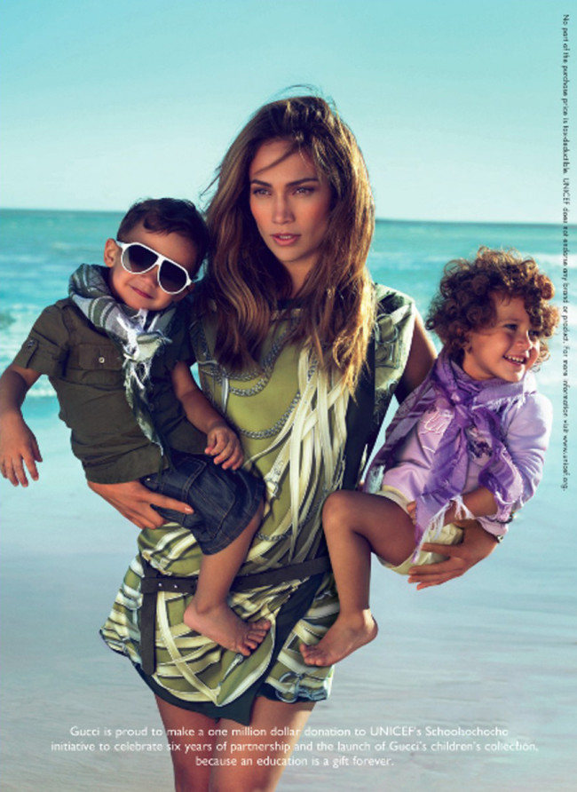 Mood of the day: Дженнифер Лопес с детьми в рекламе Gucci