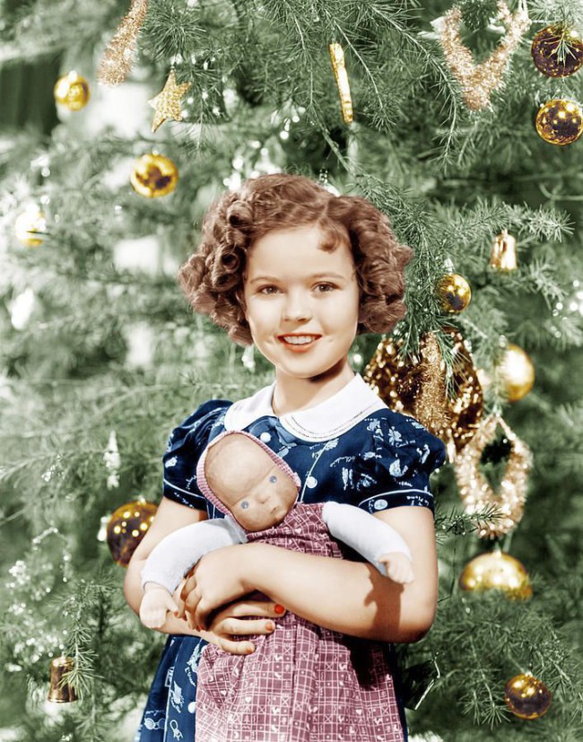 Flashback: Ширли Темпл с рождественской елкой