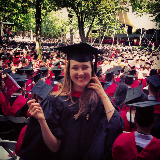 Мария Байбакова: Окончание Гарвардской Бизнес-школы со степенью MBA (Master of Business Administration - магистратура в сфере управления).