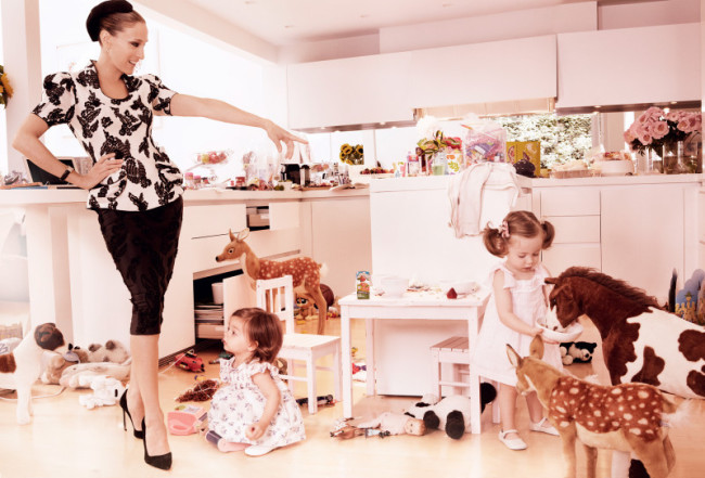 Mood of the day: Сара-Джессика Паркер с дочками для Vogue US (август, 2011)