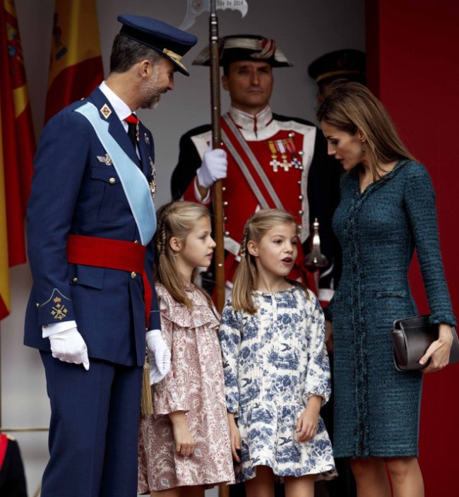 Королевская семья впервые отметила День Испании