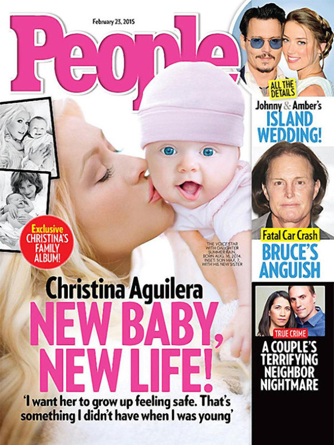 Полугодовалая дочь Кристины Агилера появилась на обложке и страницах журнала People