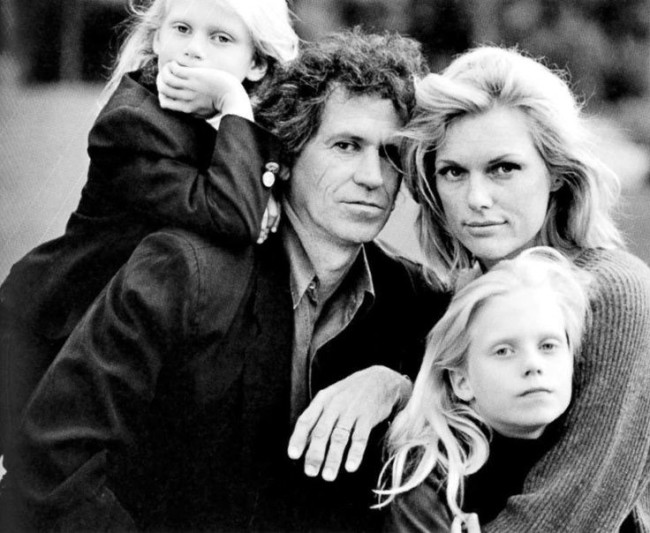 Flashback: Кит Ричардс с женой Патти Хансен и дочками