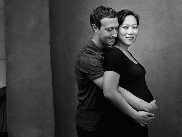 Энни Лейбовиц запечатлела Присциллу Чан и Марка Цукерберга в ожидании малыша