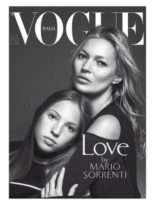 Mood of the day: Кейт Мосс с дочкой на обложке итальянского Vogue