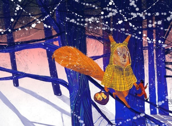 Новогодние елки «Сказки зимнего леса или Зима, это ты?» в Афимолл 