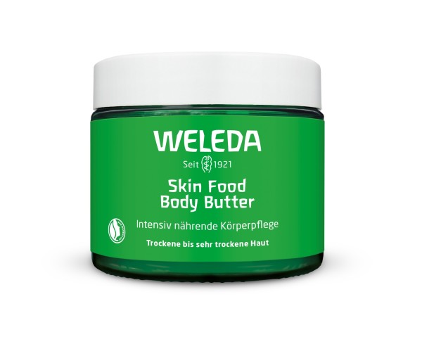 Обновленная экологичная упаковка крема-butter для тела Skin Food Weleda